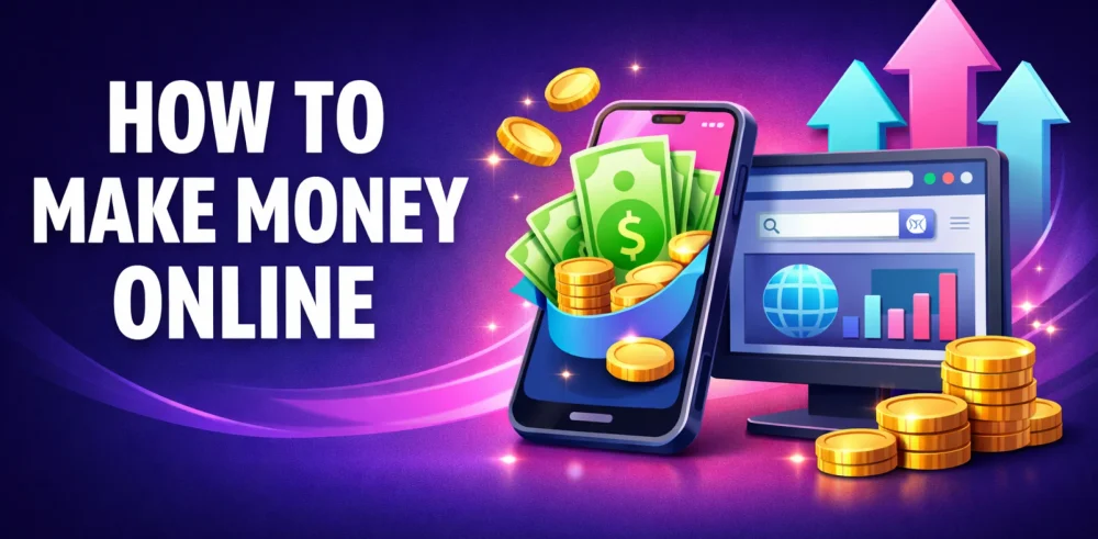 Featured image for an article on how to make money online