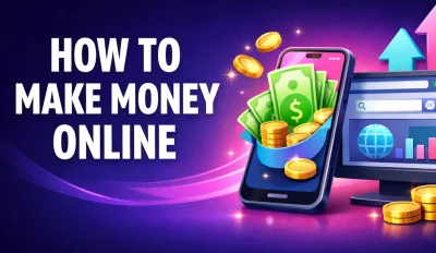 Featured image for an article on how to make money online