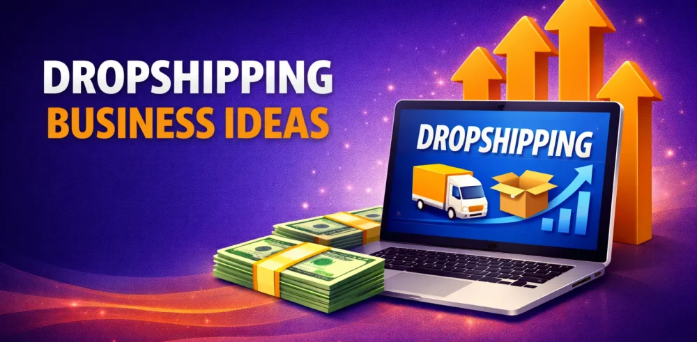 Featured image for an article on dropshipping business ideas