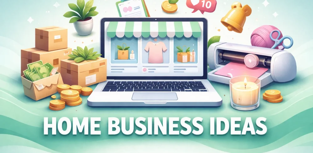 Featured image for an article on home business ideas