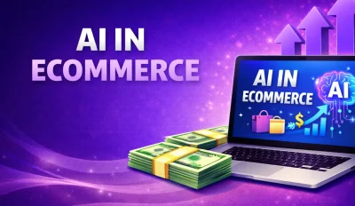 Featured image for an article on AI in ecommerce