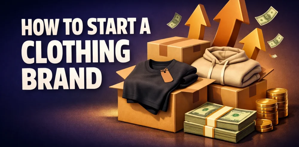 Featured image for an article on how to start a clothing brand