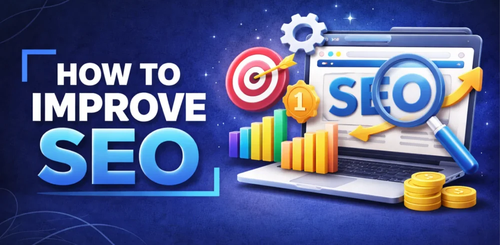 Featured image for an article on how to improve SEO