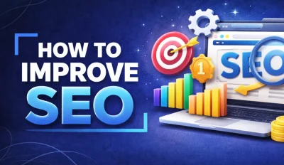Featured image for an article on how to improve SEO