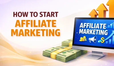 Featured image for an article on how to start affiliate marketing