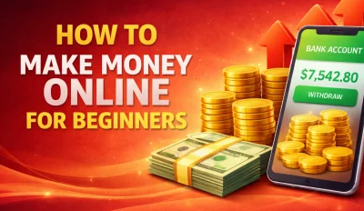 Featured image for an article on how to make money online for beginners