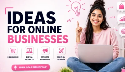 Featured image for an article on ideas for online businesses