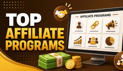 Featured image for an article about the top affiliate programs