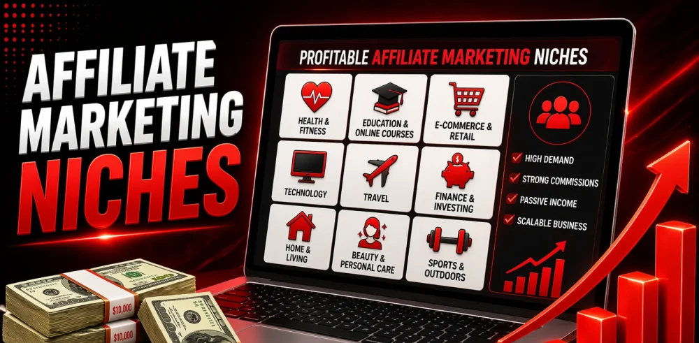 Featured image for an article on affiliate marketing niches