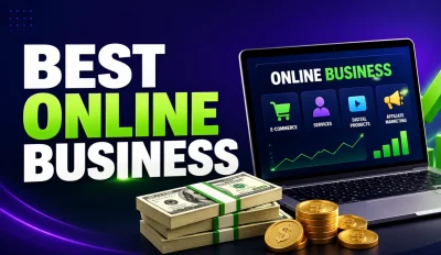 Featured image for an article on the best online business