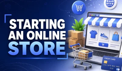 Featured image for an article on starting an online store