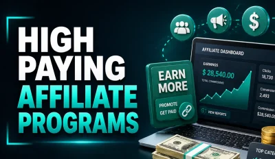 Featured image for an article on high paying affiliate programs