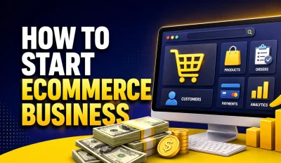 Featured image for an article on how to start ecommerce business