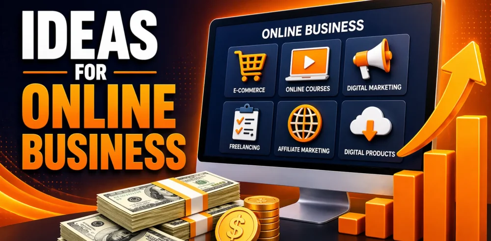 Featured image for an article on ideas for online business