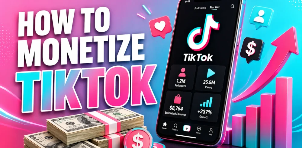 Featured image for an article on how to monetize TikTok