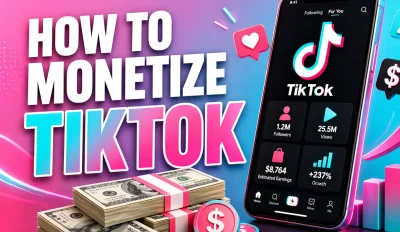 Featured image for an article on how to monetize TikTok