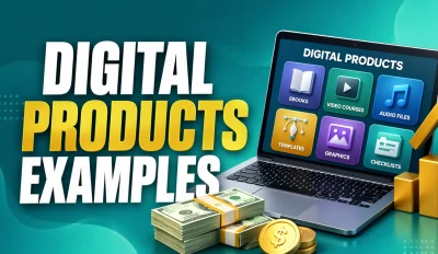 Featured image for an article showing digital products examples