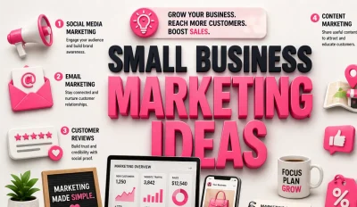 Featured image for an article on small business marketing ideas