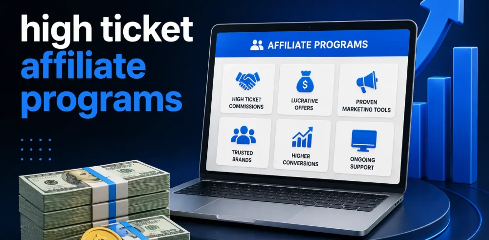 Featured image for an article on high ticket affiliate programs