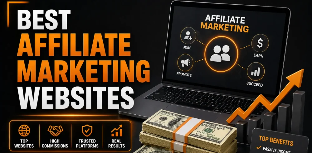 Featured image for an article on the best affiliate marketing websites