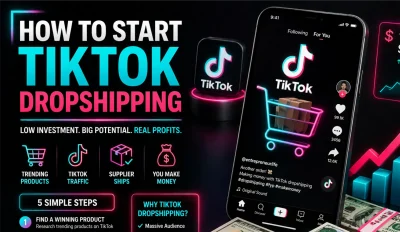 Featured image for an article on how to start TikTok dropshipping