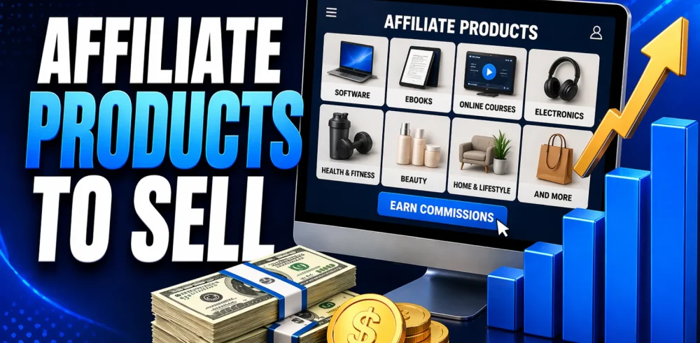 Featured image for an article on affiliate products to sell