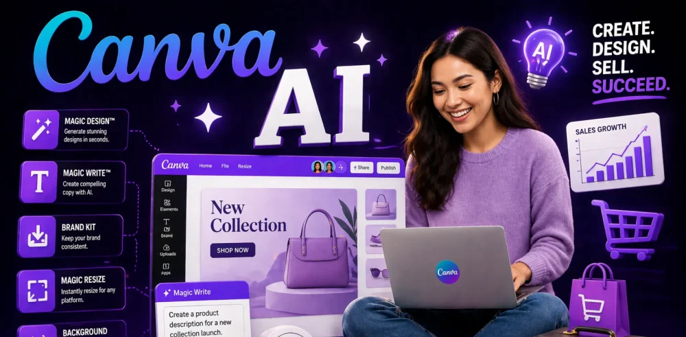 Featured image for an article on Canva AI