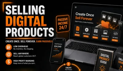 Featured image for an article on selling digital products