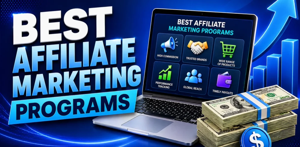 Featured image for an article about the best affiliate marketing programs
