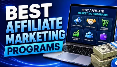 Featured image for an article about the best affiliate marketing programs