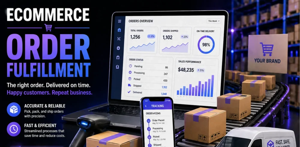 Featured image for an article on ecommerce order fulfillment