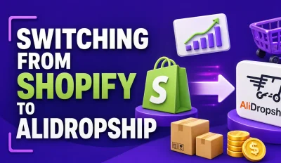 Featured image for an article on switching from Shopify to AliDropship