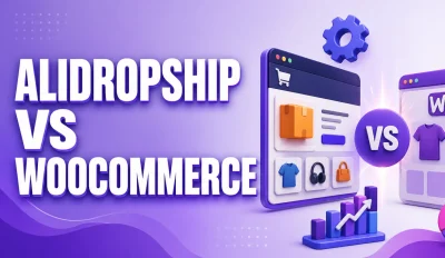 Featured image for an article comparing AliDropship vs WooCommerce