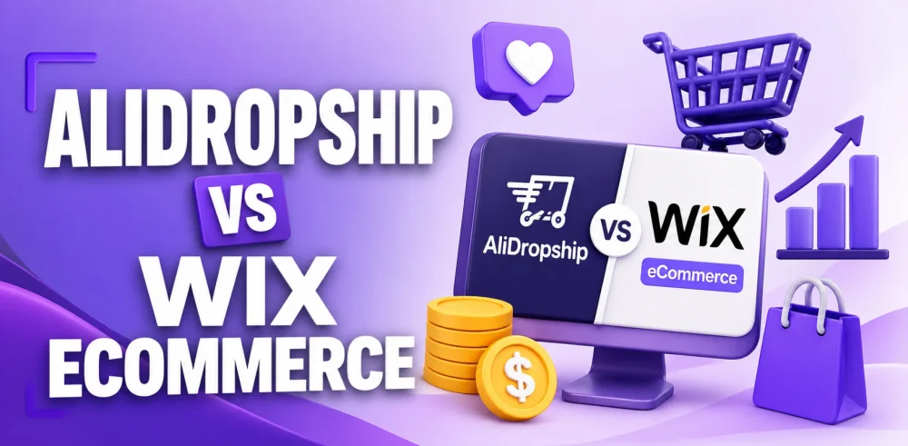 Featured image for an article comparing AliDropship vs Wix eCommerce