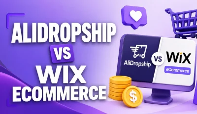 Featured image for an article comparing AliDropship vs Wix eCommerce