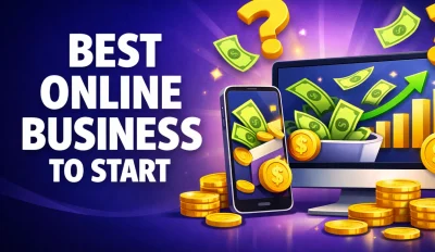 Featured image for an article on the best online business to start