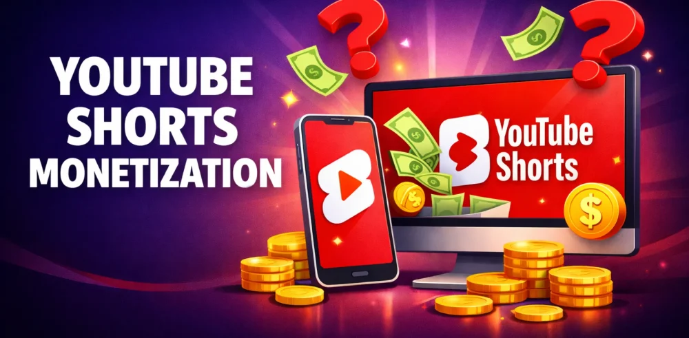 Featured image for an article on YouTube Shorts monetization