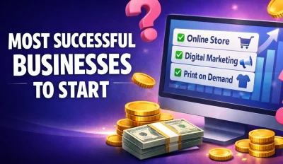Featured image for an article about the most successful businesses to start
