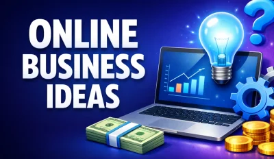 Featured image for an article about online business ideas