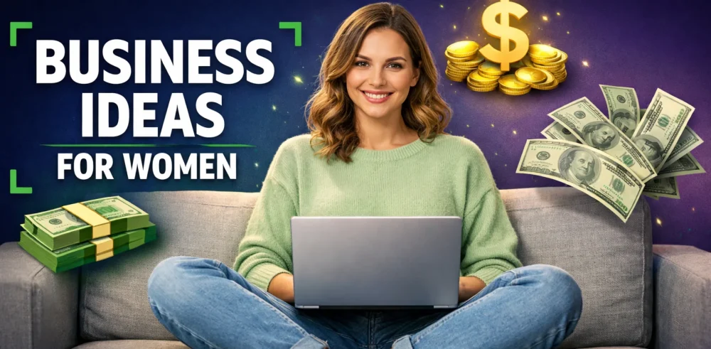Featured image for an article on business ideas for women