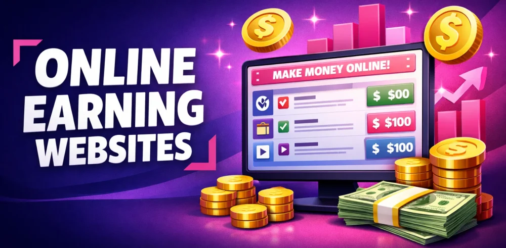 Featured image for an article about online earning websites