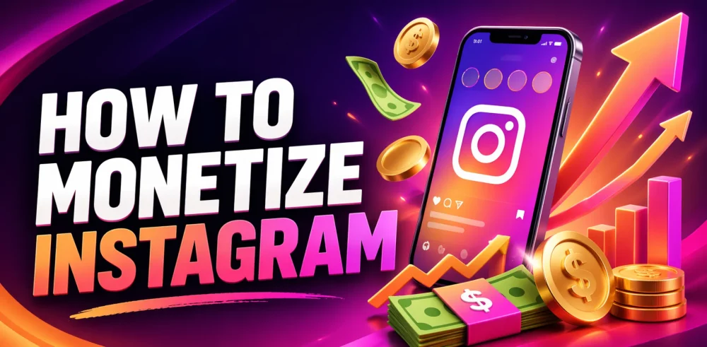 Featured image for an article on how to monetize Instagram