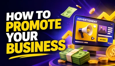 Featured image for an article on how to promote your business