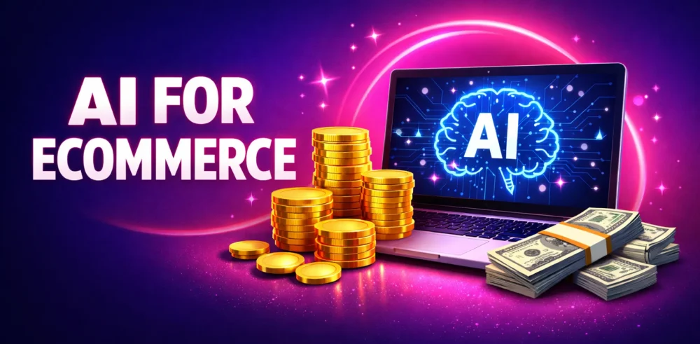 Featured image for an article about AI for ecommerce