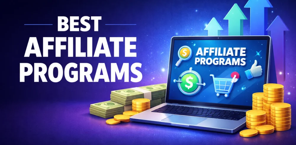 Featured image for an article on the best affiliate programs