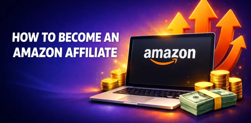 Featured image for an article on how to become an Amazon affiliate