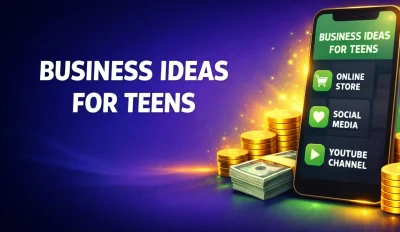 Featured image for an article on business ideas for teens