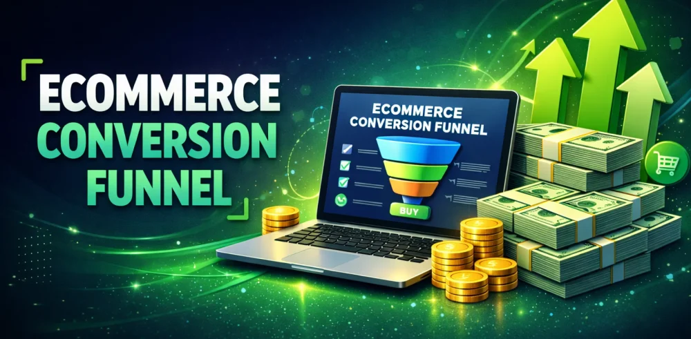 Featured image for an article on ecommerce conversion funnel