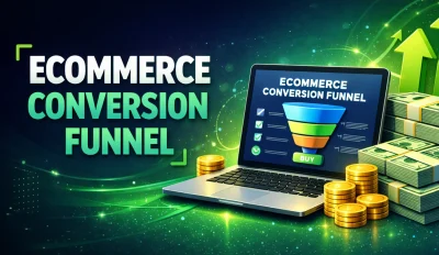 Featured image for an article on ecommerce conversion funnel