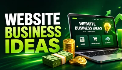 Featured image for an article on website business ideas
